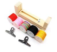 Cpolebev Portabraccialetti Un Forma di U Jig Bracciali Maker Telaio nel Legno Intrecciatura Kit di Strumenti di Creazione DIY per Intrecciare Bracciali A