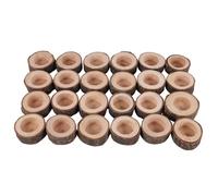 Cpolebev Portacandele nel Legno da 24 Pezzi, Portacandele Votivo per Feste di Matrimonio per la Tavola, Decorazioni per la Casa di Feste di Compleanno di Natale