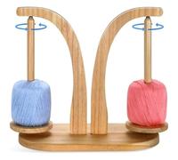 Cpolebev Portafilo per Uncinetto - Portagomitolo In Legno - Portafilo, Regalo All'Uncinetto per Gli Amanti del A Maglia