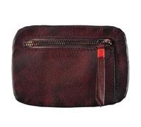 Cpolebev Portafoglio Mini Portamonete Portamonete in Vera Pelle da Uomo Vintage Portafoglio Pochette da Uomo con Cerniera Corta Piccola Borsa per il Cambio