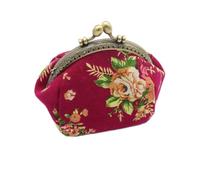 Cpolebev Portafoglio, pochette portafogli portafoglio vintage fiore mini (rosa)