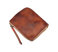 Cpolebev Portamonete nel Pelle, per Portafoglio Vintage Fatto un Mano da e Uomo, Mini Borsa Porta Carte, Portamonete con Cerniera