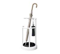 Cpolebev Portaombrelli Circolare per Casa con Vaschetta di Raccolta Rimovibile, Supporto per Ombrelli, Organizzatore A Rack per L'Ingresso, Resistente e Facile da Installare,