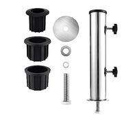 Cpolebev Portaombrelli da Giardino Supporto per Base per Ombrellone da Esterno Inserto Manicotto per Tubo, per Giardino Esterno Cortile Balcone