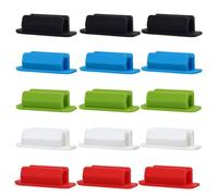 Cpolebev Portapenne Adesivo In Silicone da 15 Pezzi per Scrivania, Portapenne, Portapenne, Set Portapenne Forniture per Insegnanti Facile da Installare Facile da Usare