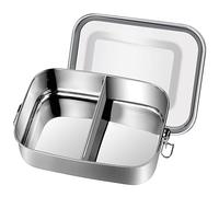 Cpolebev Portapranzo da 1 Pezzo, in Acciaio Inossidabile 304 Color, A Prova di Perdite, con Divisorio Rimovibile, Contenitori per Il Pranzo, Ecologico