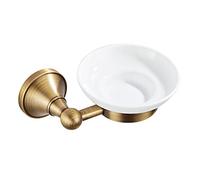 Cpolebev Portasapone Antico Portasapone da Bagno nel Spazzolato con Portapiatti nel Ceramica per WC da Bagno