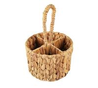 Cpolebev Portautensili, Portautensili, Portaposate in Giacinto d'Acqua Intrecciato A Mano per Piano di con Maniglia