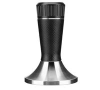 Cpolebev Pressino per caffè Espresso da 53,3 Mm, Pressino per caffè Premium 2 in 1 e Strumento WDT, Pressino con Base in Acciaio Inossidabile Nero Resistente Facile da Usare