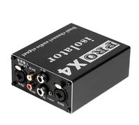 Cpolebev PRO X4 Isolatore Audio Multifunzionale, Isolatore di Rumore Audio XLR da 6,5 mm e 3,5 Mm, Filtro Acustico di Corrente, Filtro di Terra