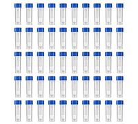 Cpolebev Provette da 200 Pezzi da 5 Ml nel Plastica Graduata per Contenitori di Stoccaggio con Tappi Un Vite