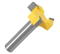 Cpolebev Punta per Fresa con Scanalatura A T con Gambo da 8 Mm, Fresa per Scanalatura A Bordo Dritto, Maniglia da Taglio per Lavorazione del Legno