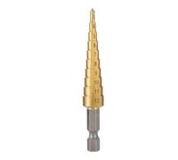 Cpolebev Punta per Trapano A Gradini con Scanalatura Diritta HSS da 3-12 mm Punta per Trapano per Metallo In Legno Punta per Trapano A Pagoda