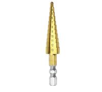 Cpolebev Punta per Trapano A Gradini con Scanalatura Diritta HSS da 3-13 mm Punta per Trapano per Metallo In Legno Punta per Trapano A Pagoda
