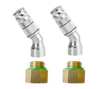 Cpolebev Punta Ugello Spruzzatore Regolabile 2 Set Ugello Spruzzatore A Nebulizzazione Ad Alta Pressione 1,5 mm di Apertura, Lavorazione Pregiata, Facile da Usare