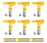 Cpolebev Punte per Ugelli per Spruzzatore Airless Reversibili da 6 Pezzi e Filtro per Airless da 6 Pezzi Sostituire per Ugello Spruzzatore Airless