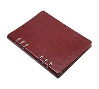 Cpolebev Quaderno A5 un 6 Fori Notebook con Copertina nel Pelle PU Tasca Allentata nel Pelle Riutilizzabile Notebook Raccoglitore Anelli Journal ()
