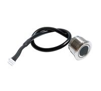 Cpolebev R503Pro 1500 capacità Controllo LED RGB Rotondo Modulo Sensore Impronte Digitali Capacitivo DC3.3V Scanner per Controllo Accessi, UART Durevole Facile Installazione Facile da Usare