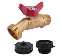Cpolebev Raccordo IBC Tote, 275-330 IBC Tote Tank Adapter Filettatura Fine Tote Valve, Strumento Valvola Rubinetto Tubo in
