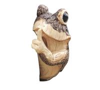 Cpolebev Rana Silenziosa Peeker Tree Garden Tree Sculptures Outdoor Tree Face Garden Tree Hugger Statua Cortile Esterno per Interni Durevole Facile da Usare A