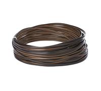 Cpolebev Rattan Sintetico Piatto Sfumato di caffè Materiale da Tessitura Rattan di Plastica per Cesto Portaoggetti da Tavolo nel Maglia e Riparazione