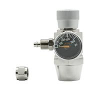Cpolebev Regolatore di CO2 per Acquario Regolatore di CO2 per Acquario Regolatore di CO2 2000psi Manometro per Tubo di Aspirazione da 6 mm 5/8-18UNF