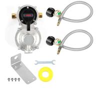 Cpolebev Regolatore di Propano per con Tubo Flessibile, Regolatore di Gas Propano LP per Carichi Pesanti A 2 Serbatoi con Cambio Automatico e Manometro