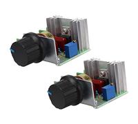 Cpolebev Regolatore di Velocità da 2 Pezzi per Motore A Corrente Alternata AC 220V 2000W Controllo Della Velocità del Motore A Tiristori Regolatore di Potenza Regolabile