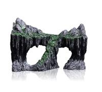 Cpolebev Resina -Acquario Decorazione Acquario Simulato Montagna Ornamento Rocce Grotta per Riposo di Pesci Nascondi Razza,A