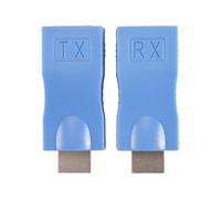 Cpolebev Rete da Un RJ45 Ripetitore 2 PC Extender Trasmettitore e Rete di Ricezione