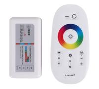 Cpolebev RF LED 2.4GHz Wireless RF Touch LED RGB Dimmer Controller per 5050 3528 RGB LED Strip Light 12V/24V