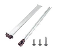 Cpolebev Ricambio di Guide per Cassetti In Metallo per Cassettiere e Comodini, Kit di Binari e Guide per Cassetti con Piastra di Supporto In Metallo