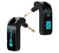 Cpolebev Ricetrasmettitore Wireless per Chitarra 2.4G, Ricetrasmettitore per Trasmissione Audio A Cerbottana Elettrica, 8 Canali, Durata 10 Ore A