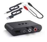 Cpolebev Ricevitore Audio Bluetooth 5.3 NFC USB U Disk 3,5 mm AUX USB Adattatore Wireless per Musica Stereo per Amplificatore per Altoparlanti per Auto