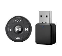 Cpolebev Ricevitore AUX USB per Auto Pulsante Multifunzione Sul Volante 'Auto Multifunzione per Auto