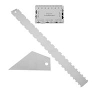 Cpolebev Righello per Manico Chitarra, Righello per Misurare L'Altezza Dei Perni Della Tastiera del Manico, Righello Triangolare, Set di Accordi per La Manutenzione Della Chitarra