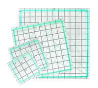 Cpolebev Righello per Quilting Quadrato da 4 Pezzi (12,5/9,5/6/4,5 Pollici) Righello Acrilico per Cucire Righello Antiscivolo Strumenti per Quilting Fai-da-Te Facile da Installare Facile da Usare
