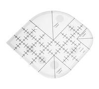 Cpolebev Righello per Trapunta con Taglierina per Angoli Curvi Creativi, Righello per Patchwork per Cucire Strumento per Patchwork per Modelli di Cucito, Forniture per Cucire DIY
