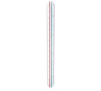 Cpolebev Righello Triangolare in plastica 1:20 1:25 1:50 1:75 1:100 1:125
