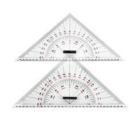 Cpolebev Righello Un Triangolo per Disegno di Navi Righello Un Triangolo su Larga Scala da 300 Mm per La Misurazione della Distanza Insegnamento Progettazione Ingegneristica