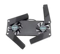 Cpolebev Rilievo di Raffreddamento del Computer, Radiatore Portatile Notebook Rilievo di Raffreddamento Pieghevole Doppia Ventola Raffreddamento del Computer Portatile