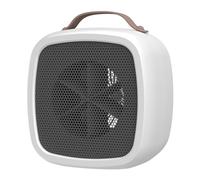Cpolebev Riscaldatore Riscaldatore Portatile per Ambienti Domestici Piccolo Dormitorio Silenzioso e A Risparmio Energetico Mini Desktop Ventola di Riscaldamento Veloce Spina Europea Bianca Facile da U