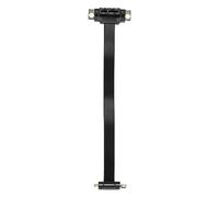 Cpolebev Riser PCIE X1 Dual 90 Gradi Ad Angolo Retto PCIe 3.0 X1 a X1 di Prolunga 8 Gbps PCI Express 1X Scheda Riser 20 Cm