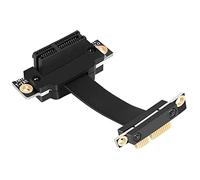 Cpolebev Riser PCIE X1 Dual 90 Gradi Ad Angolo Retto PCIe 3.0 X1 un X1 di Prolunga 8 Gbps PCI Express 1X Scheda Riser - 5CM
