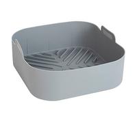 Cpolebev Riutilizzabile Airfryer Cestello in Silicone Teglia da Forno per Pizza Fritta Cestino per Pollo Facile da Pulire Fodera per Friggitrice Ad Aria Grigia