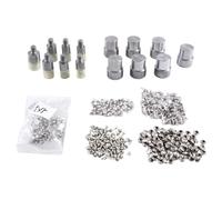 Cpolebev Rivetti A Doppio Cappuccio, Stampi, Stampi per Pressa A Mano, Dimensioni 5 Mm, 6 Mm, 7 Mm, 8 Mm, 9 Mm, 10 Mm, 12 Mm, Forniture Artigianali Fai da Te, Metallo