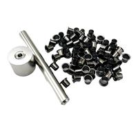Cpolebev Rivetti con Occhielli K-Sheath da 100 Pezzi Strumenti di Correzione per L'Installazione Pezzi di Ricambio Accessori Guaina Kydex da 7,5 mm Occhielli Fibbia Chiodo Pin