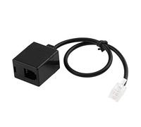 Cpolebev RJ9 4P4C Connettore Porta Un Doppia Femmina Adattatore per Auricolare di Prolunga Adattatore per Telefono di Prolunga per Telefono