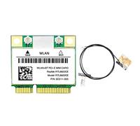 Cpolebev RTL8822CE WiFi Card+Antenna 802.11AC Rete Mini PCIe BT5.0 Supporto Laptop/PC 10/11