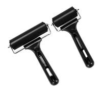 Cpolebev Rullo di Gomma, Set di 2 (6 e 10 Cm), Rullo di Inchiostro Brayer Perfetto per Stampe, Sfondi, Stampa un Blocchi